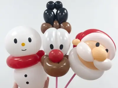 活動現場 Sony 親手發送造型氣球,小朋友開心合照